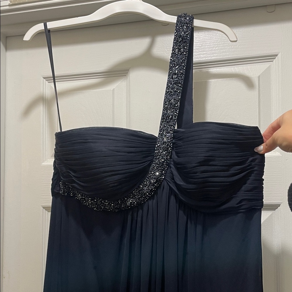 Xscape Black Embellished Prom Dress